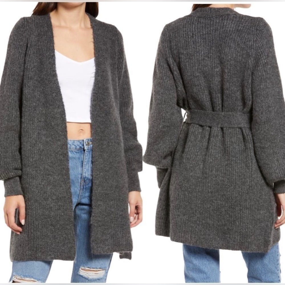 NWT Topshop‎ Belted Cardigan Sweater